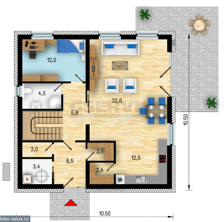 GS PASIV 1 план 1 этажа